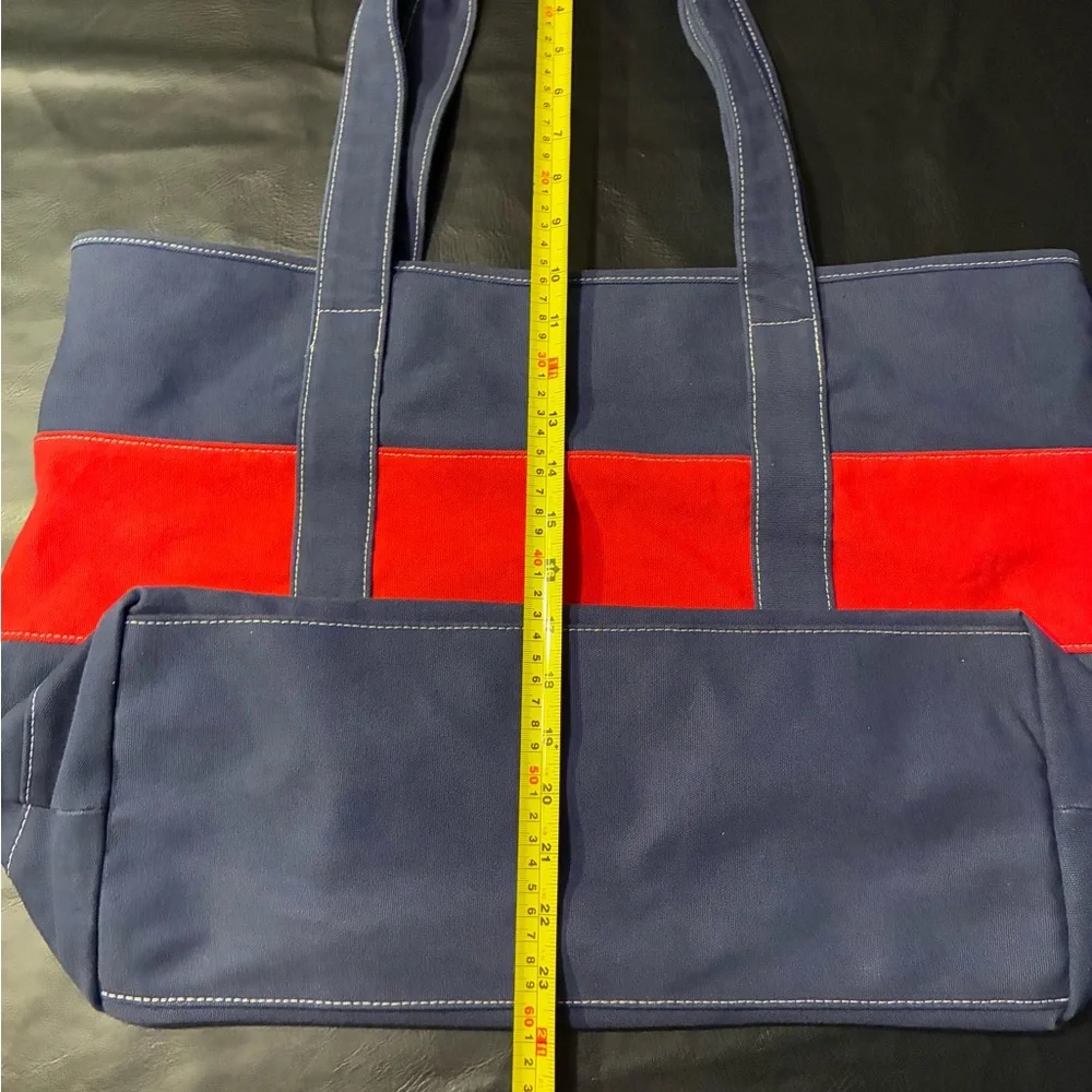 Disney Cruise Line Red & Blue Canvas Tote Bag Very Good Condition - Picture 10 of 10